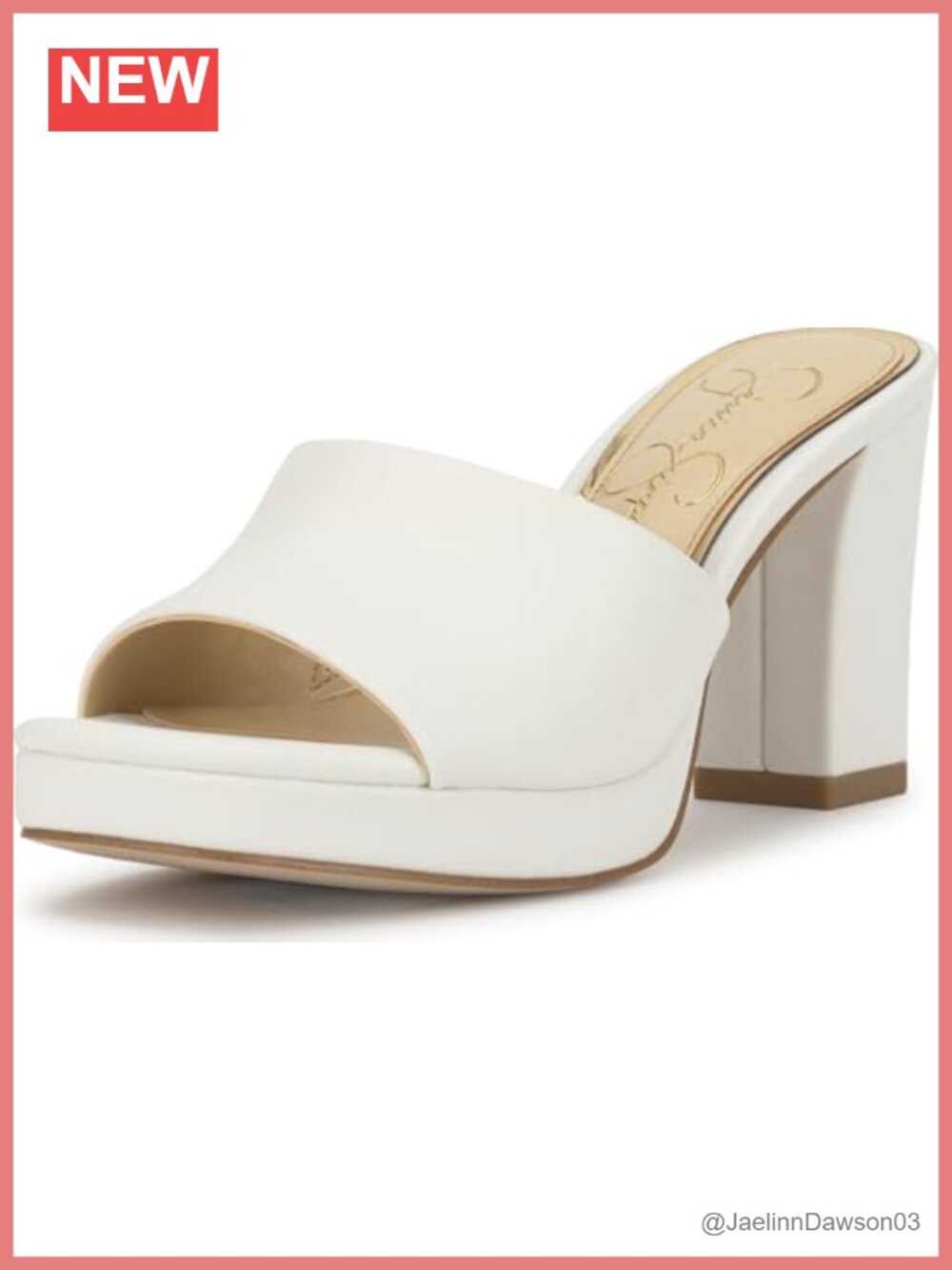 Women's Faux Leather Chunky Platform Slip-On Sandals Heels Mules